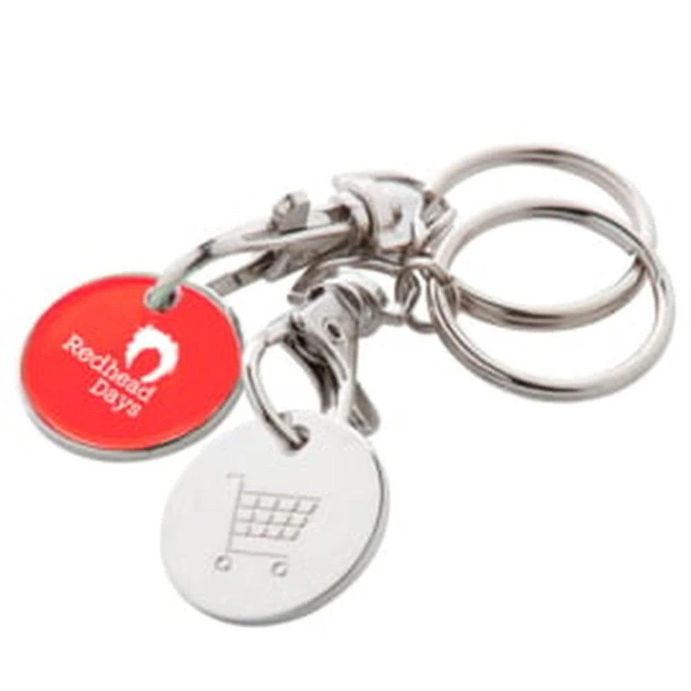 Sleutelhanger met winkelwagenmuntje