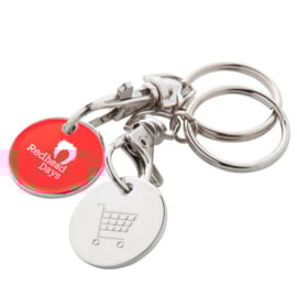 Schlüsselanhänger mit Einkaufswagen-Münze – Bild 2