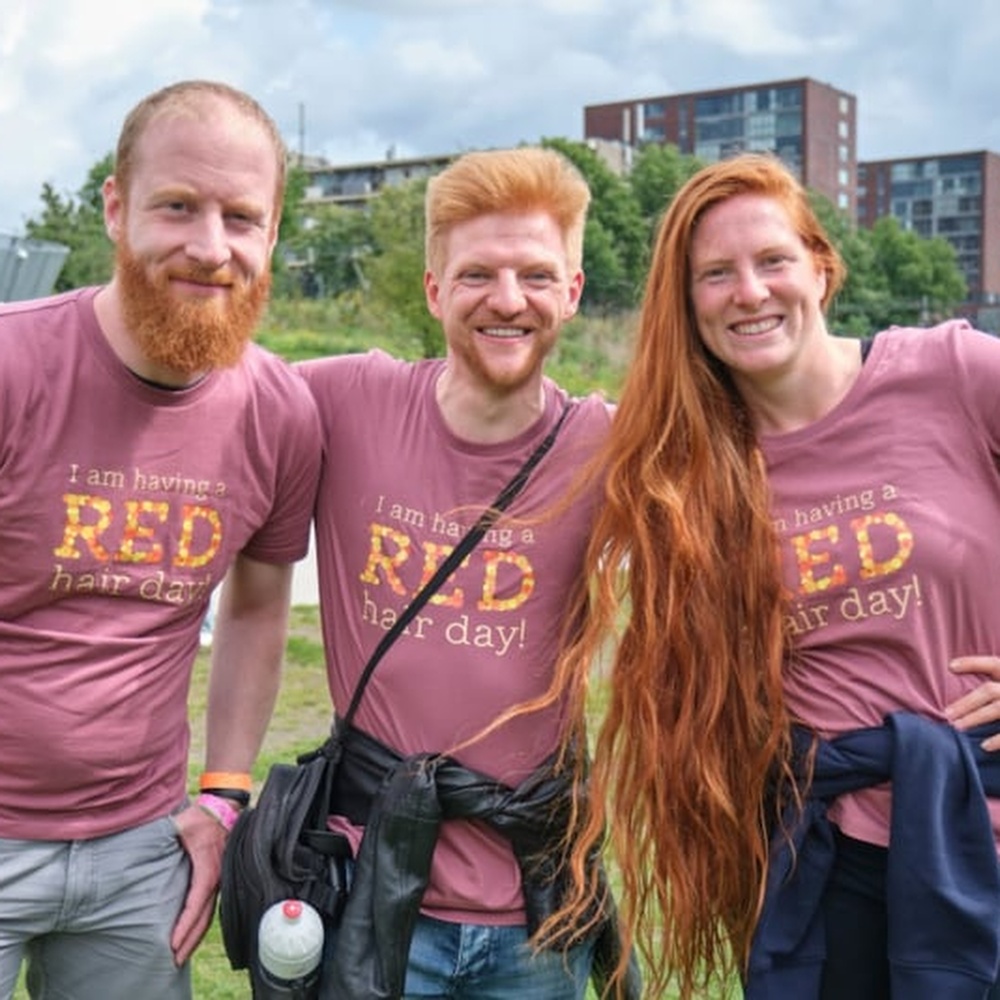 Unisex T-shirt - RED Hair Day - 2023 - Image 2